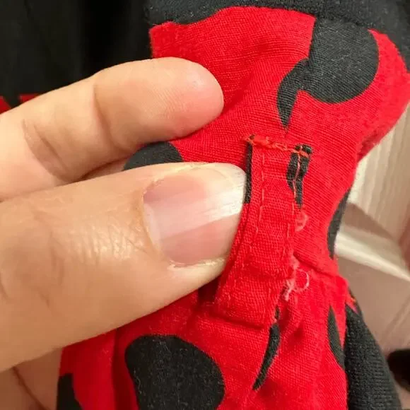 Lindy Bop Dress Polka Dot Off Shoulder Pockets 12 L Retro 40's Twee Rockabilly - Picture 6 of 10